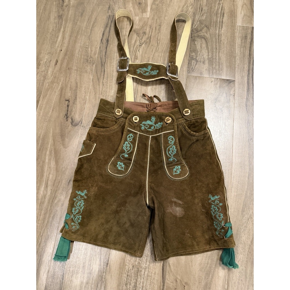 Genuine Deer Suede Leather Steindl Mens Lederhosen From Germany 140 /US 26 S